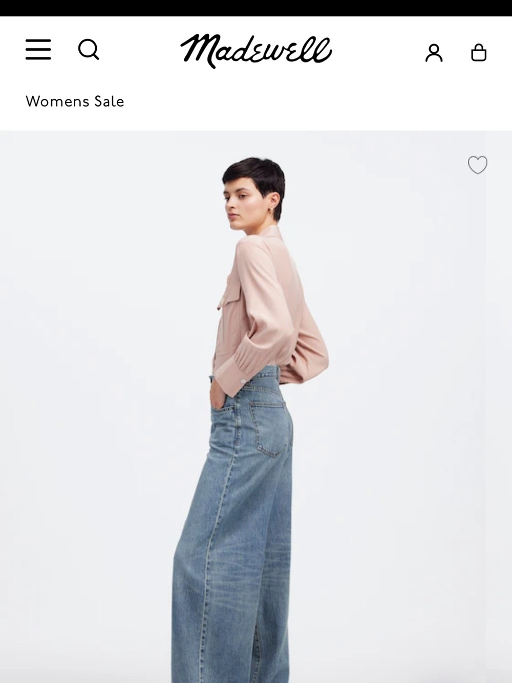 Madewell Wide-Leg Jeans in Medium Blue - Picture 8 of 10